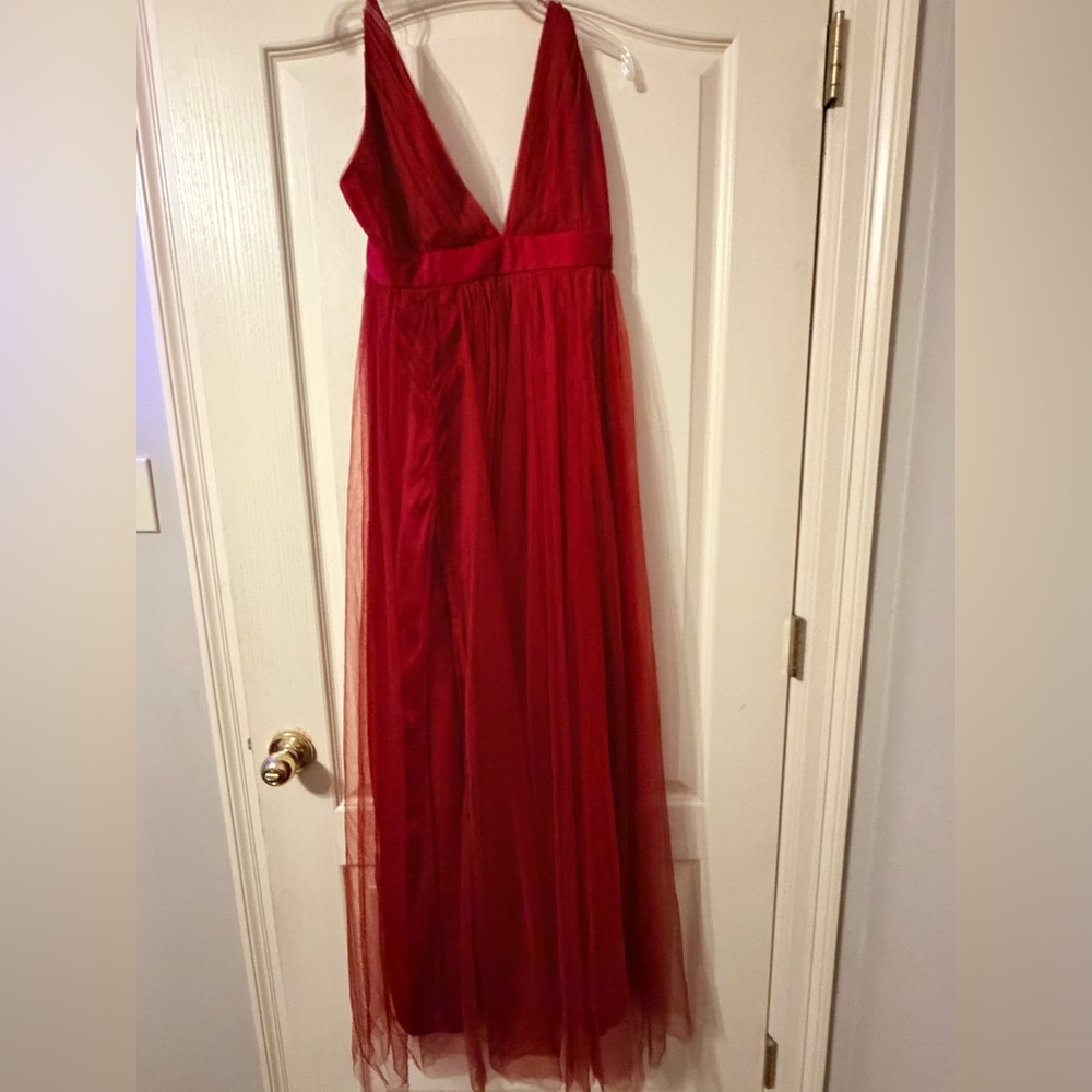 Windsor - Burgundy V-Neck Dress - L